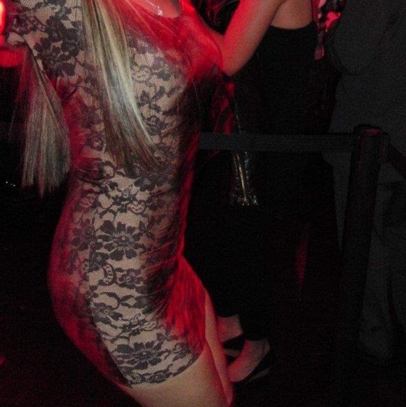 Size S American Apparel Lace Pattern Bodycon Dress - Picture 5 of 5